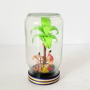 Vintage “Jar Whimsey” Philippines Souvenir – Folk Art Diorama in a Jar